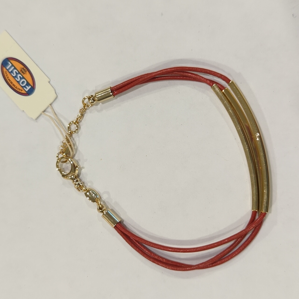 Fossil Leather Bracelet